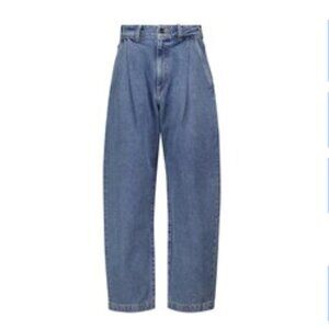 GoldSign High-Rise Wide Leg Jeans • Blue Medium Wash • Size 27